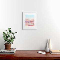 83 Oranges Blush Clouds Framed Art Print