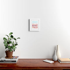 83 Oranges Blush Clouds Framed Art Print