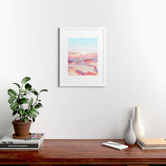 83 Oranges Blush Clouds Framed Art Print
