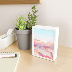 83 Oranges Blush Clouds Framed Mini Art Print
