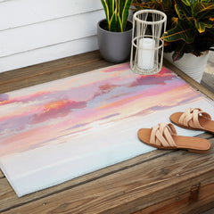 83 Oranges Blush Clouds Outdoor Rug