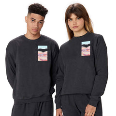 83 Oranges Blush Clouds Crewneck Sweatshirt