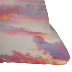 83 Oranges Blush Clouds Outdoor Throw Pillow