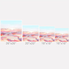 83 Oranges Blush Clouds Outdoor Throw Pillow