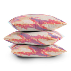 83 Oranges Blush Clouds Outdoor Throw Pillow