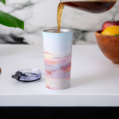 83 Oranges Blush Clouds Travel Mug