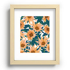 83 Oranges Blush Sunflowers Recessed Framing Rectangle