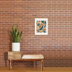 83 Oranges Blush Sunflowers Art Print