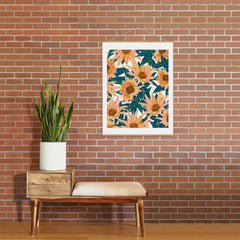 83 Oranges Blush Sunflowers Art Print