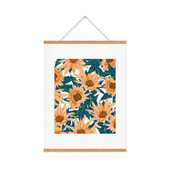 83 Oranges Blush Sunflowers Art Print