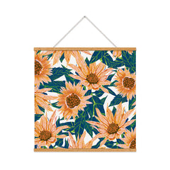 83 Oranges Blush Sunflowers Art Print