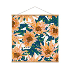 83 Oranges Blush Sunflowers Art Print
