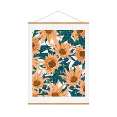 83 Oranges Blush Sunflowers Art Print
