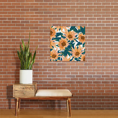 83 Oranges Blush Sunflowers Art Print