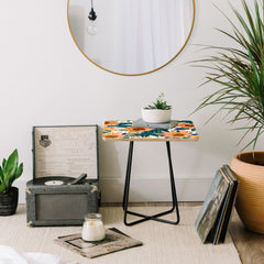 83 Oranges Blush Sunflowers Side Table