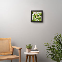 83 Oranges Blushing Leaves Framed Wall Art