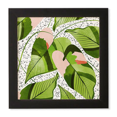 83 Oranges Blushing Leaves Framed Wall Art