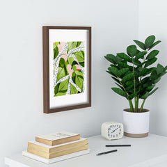 83 Oranges Blushing Leaves Recessed Framing Rectangle