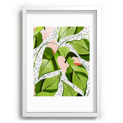 83 Oranges Blushing Leaves Recessed Framing Rectangle