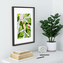 83 Oranges Blushing Leaves Recessed Framing Rectangle