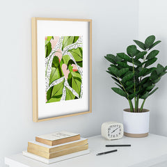 83 Oranges Blushing Leaves Recessed Framing Rectangle
