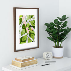 83 Oranges Blushing Leaves Recessed Framing Rectangle