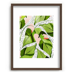 83 Oranges Blushing Leaves Recessed Framing Rectangle