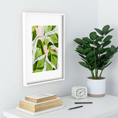 83 Oranges Blushing Leaves Recessed Framing Rectangle