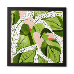 83 Oranges Blushing Leaves Framed Wall Art