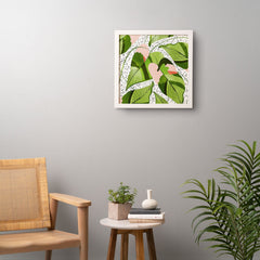83 Oranges Blushing Leaves Framed Wall Art