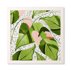 83 Oranges Blushing Leaves Framed Wall Art