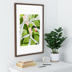 83 Oranges Blushing Leaves Recessed Framing Rectangle