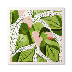 83 Oranges Blushing Leaves Framed Wall Art