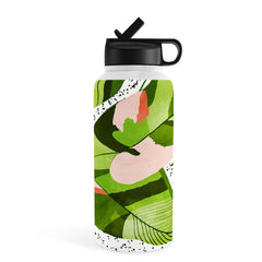 83 Oranges Blushing Leaves Water Bottle
