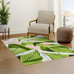 83 Oranges Blushing Leaves Area Rug