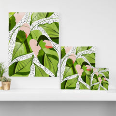 83 Oranges Blushing Leaves Art Canvas