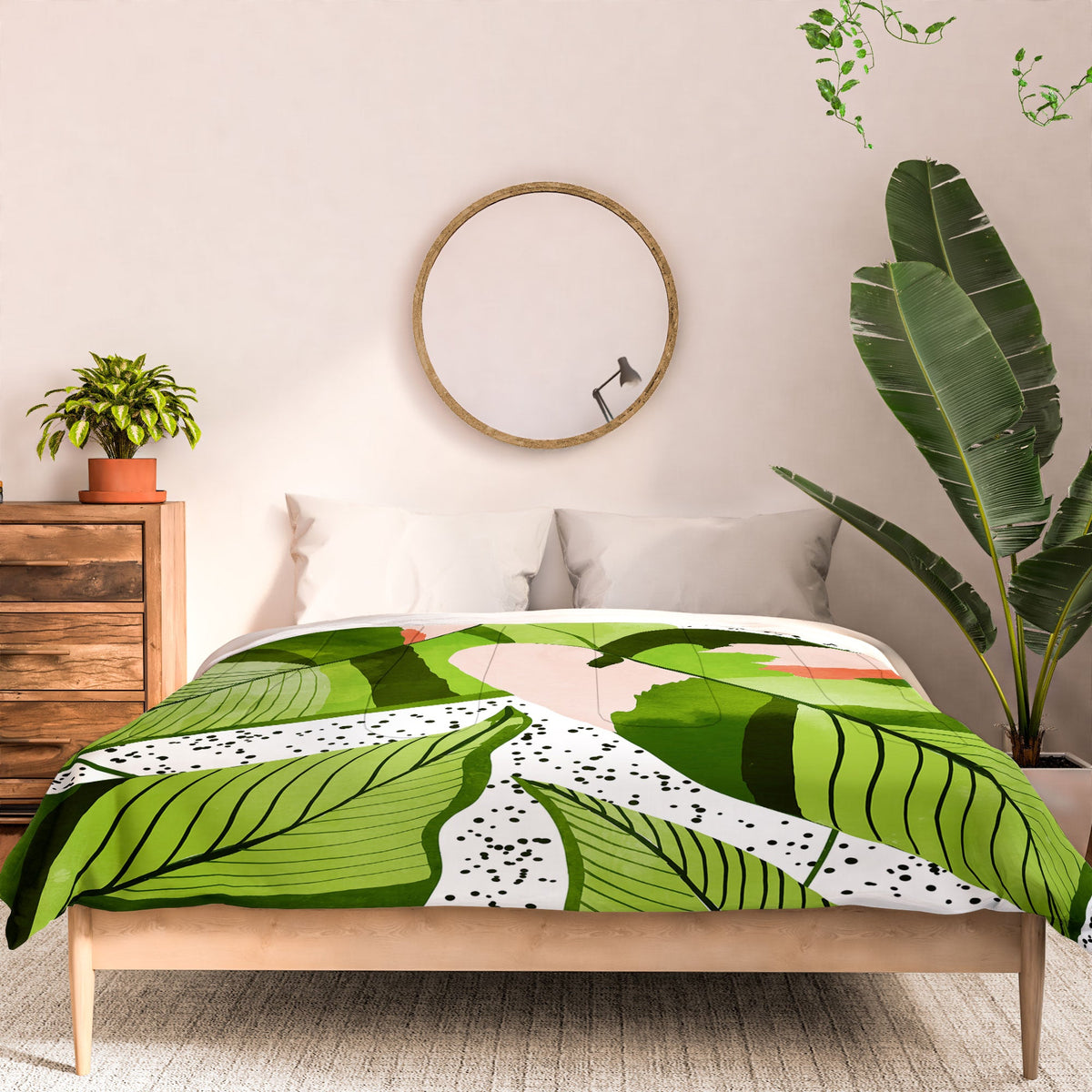 83 Oranges Blushing Leaves Comforter