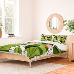 83 Oranges Blushing Leaves Duvet Cover