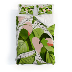 83 Oranges Blushing Leaves Duvet Cover