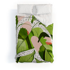 83 Oranges Blushing Leaves Duvet Cover