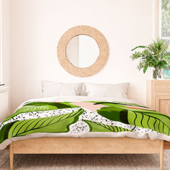 83 Oranges Blushing Leaves Duvet Cover