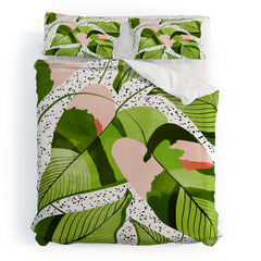 83 Oranges Blushing Leaves Duvet Cover