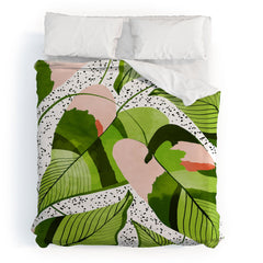 83 Oranges Blushing Leaves Duvet Cover