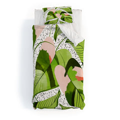 83 Oranges Blushing Leaves Duvet Cover