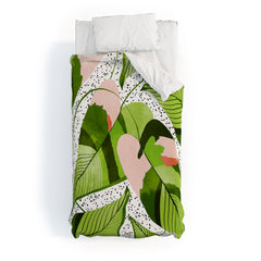 83 Oranges Blushing Leaves Duvet Cover