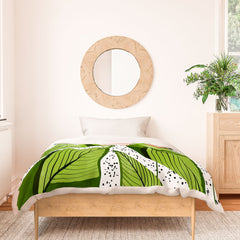 83 Oranges Blushing Leaves Duvet Cover