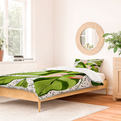 83 Oranges Blushing Leaves Duvet Cover