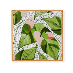 83 Oranges Blushing Leaves Framed Wall Art
