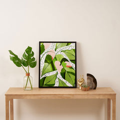 83 Oranges Blushing Leaves Art Canvas