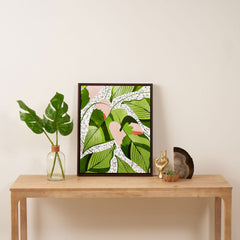 83 Oranges Blushing Leaves Art Canvas